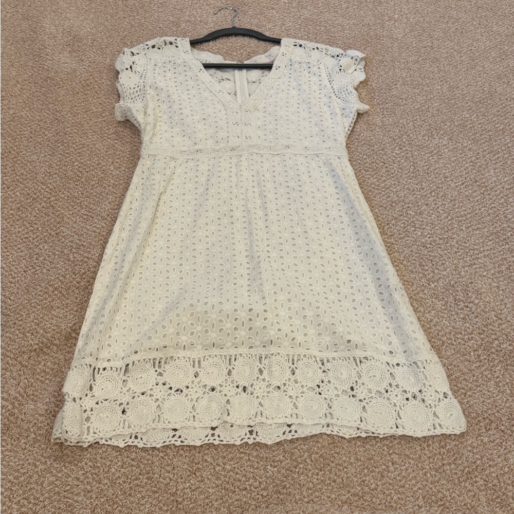 Calypso st Barths Elegant Cream Dress